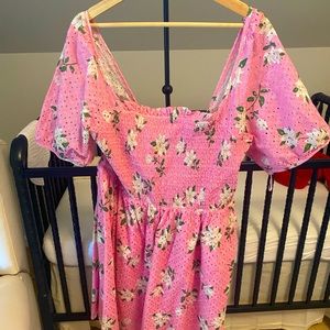 Floral pink Draper James dress. Size 1X